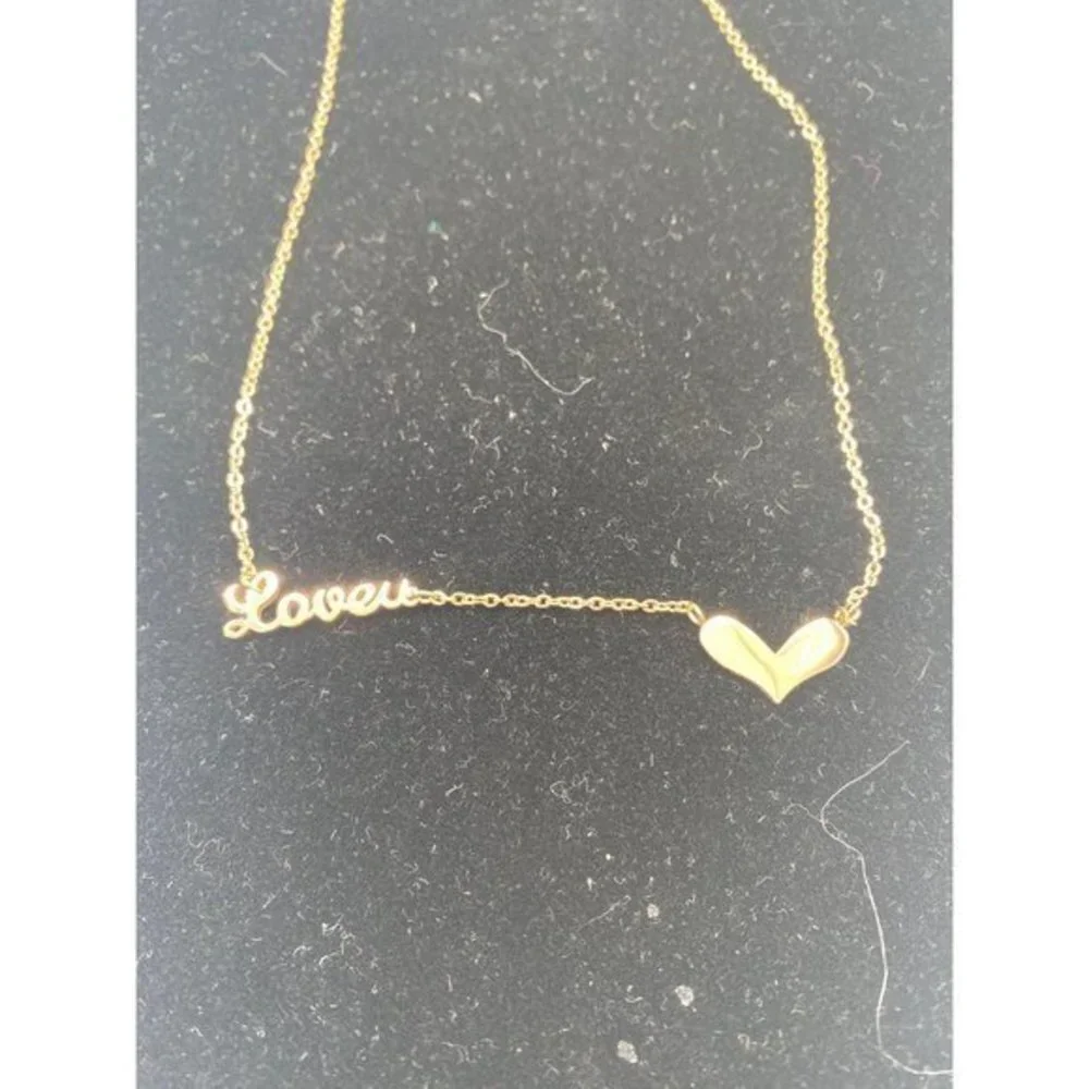 LoveU‎ Heart Rose Gold Women’s Titanium Steel Necklace